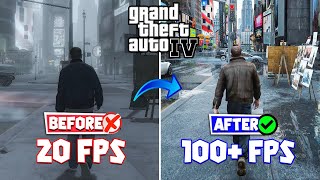 GTA 4 Lag Fix🔥For Low End PC No Graphics Card  2GB Ram4GB Ram8GB Ram Complete Guide [upl. by Aynatahs]