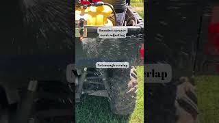 Boomless Sprayer on UTV Adjust Nozzle Spacing and Height shorts sprayers boomspray spraynozzle [upl. by Noillid]