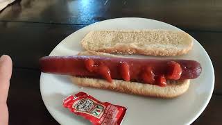 Week Old Costco Hot Dog I left in the fridge Microwaved it amp dog was fine the bread was hard [upl. by Willyt]