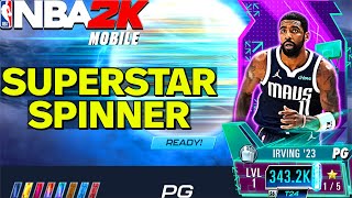 GREATEST SUPERSTAR SPINNER PACK OPENING OF SEASON 6  NBA 2K Mobile [upl. by Sekoorb]