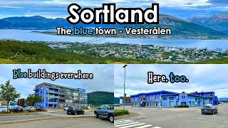 Sortland  Why are all buildings blue  Vesterålen [upl. by Yesrej938]