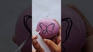 Stone 🪨 Painting 🖌️🎨youtubeshorts art 😍 [upl. by Pentha]