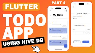 Flutter Tutorial  Flutter TODO App with Hive DataBase Hive Local Storage Tutorial CRUD  Part 4 [upl. by Poyssick]