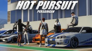 HOT PURSUIT SKYLINE R34 PAUL WALKER  AKSI KEI MENGGOCEK SEMUA ORANG  GTA V ROLEPLAY [upl. by Yendroc]