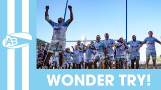 100m WONDER TRY  BAYONNE vs Racing 92  Guillaume MARTOCQ [upl. by Jerusalem]