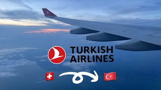 Trip report  Zurich  Istanbul  Turkish Airlines A330300  Economy class [upl. by Robbin640]