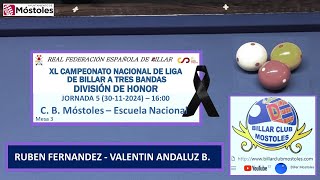 RUBEN FERNANDEZ  VALENTIN ANDALUZ B LIGA ESPAÑA DIV HONOR 2425 J5 30112024 1600 M3 [upl. by Eessej721]