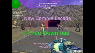 Cs16 Zombie Escape New  BgEscape  NightCrawler Mode  2023  Free Download [upl. by Lleinnad]