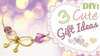 DIY 3 Cute Gift Ideas  Birthday  Valentines Day  ♥ [upl. by Harpp911]