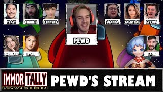 AMONG US  Pewdiepie With Toast Sykkuno Charlie Jack Scarra Valkyrae Ludwig Pokimane And Ryan [upl. by Tani]