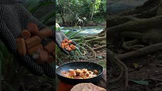 Delicious and Wild Noodles Recipe In Forest [upl. by Domel993]