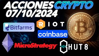 🔥🔥Crypto Stocks ¿Oportunidades en el Nuevo Ciclo de Bitcoin BTC ETH BITF COIN HUT MSTR RIOT [upl. by Friday]