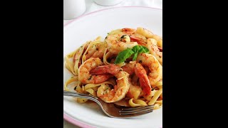 Tagliatelles aux crevettes réalisées par l’un des meilleurs chef cuistot [upl. by Kiel887]