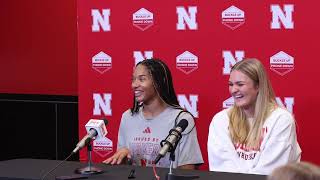 Nebraskas Leyla Blackwell and Taylor Landfair full press conference from Aug 22 2024 [upl. by Carver]