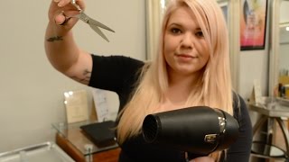 ASMR ✂️ Real Haircut✂️ Role Play  Salon  Receptionist  Hair [upl. by Venetia]