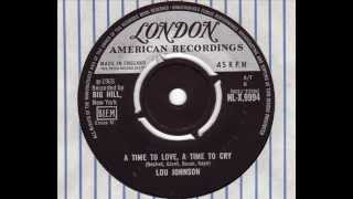 Lou Johnson  A Time To Love A Time To Cry London 1965wmv [upl. by Akital]