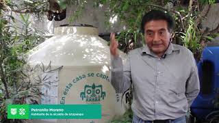 Petronilo cosecha sus primeros 6 mil 600 litros de agua de lluvia [upl. by Nimrahc]