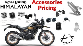 Royal Enfield New Himalayan 452 Accessories Pricing Details [upl. by Milena]