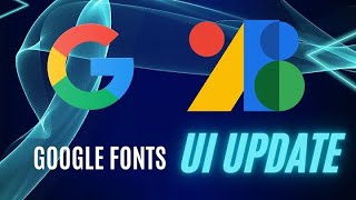 Change in Google Fonts Selection [upl. by Regen127]