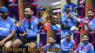 Dressing room Bts scene Indian team after winning semi final against England  India vs England [upl. by Aynnat]