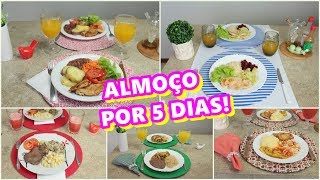 MEU ALMOÇO POR 5 DIAS  Cardápio da Semana  Reeducação Alimentar  PALOMA SOARES [upl. by Durning408]