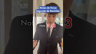 Notas de física en Segundo de Bachillerato shortvideo short humor notas [upl. by Standford98]