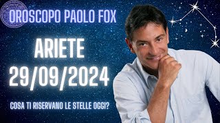 Ariete ♈️ LOroscopo di Paolo Fox  29 Settembre 2024  Più rampanti che mai [upl. by Ivanah715]