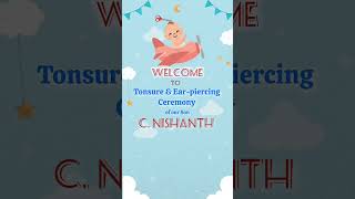 NISHANTH EAR PIERCING CEREMONY INVITATION [upl. by Keviv]