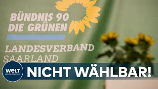 GRÜNE im SAARLAND mit Zweitstimme NICHT WÄHLBAR  EILMELDUNG [upl. by Ehcar98]