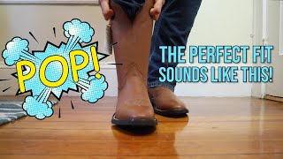 How Cowboy Boots Should Fit and the Secret quotPopquot Sound Tip [upl. by Sobel]