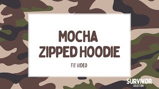 Item 4  Mocha Zipped Hoodie  Fit Video [upl. by Yeargain]