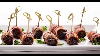 Cheesy BaconWrapped Dates  Cooking  Tasting Table [upl. by Kuhlman]