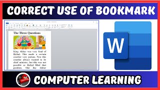 How to Insert Bookmark in Word  Ms Word  Bookmark  Word Me Bookmark Kese Lagate Hai [upl. by Lahey29]