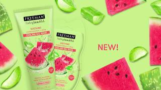 Freeman Beauty  Soothing Watermelon  Aloe Cooling Gel Mask [upl. by Jillayne]