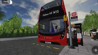 Roblox London and East bus simulator Episode 14 driving Stagecoach 11003 YY18TLJ on bus route W15 [upl. by Nnyleimaj]