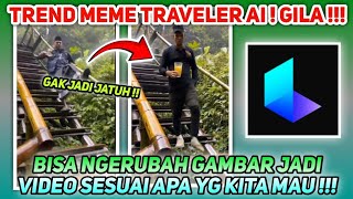 Cara Edit Time Traveler Ai Meme Viral Tiktok [upl. by Enirod]