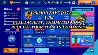 SM 25 mod save data v 112 FULL FACILITY  UNLIMITED MONEY 1 [upl. by Domenech]