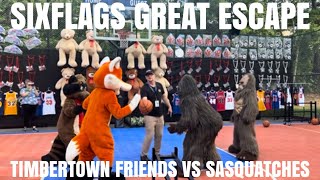 SixFlags Great Escape  Timbertown friends vs Sasquatches￼ [upl. by Didier]