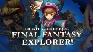 Create amp Customize your own explorer  Final Fantasy Explorers [upl. by Nnodnarb]