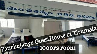 1000rs Room at Tirumala  Panchajanya Guest House at Tirumala  24hrs Hot Water Facility [upl. by Kristofor26]