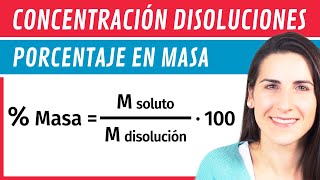 Concentración Porcentaje en MASA ⚗️ Disoluciones [upl. by Eiffub]