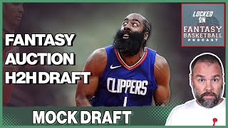 NBA Fantasy Basketball 12 Team Auction Mock Draft  Categories [upl. by Kym]