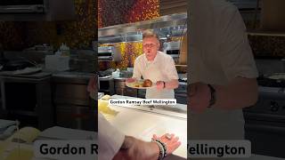 Trying Gordon Ramsay’s world famous beef Wellington 📍Hell’s Kitchen Vegas gordomramsay food [upl. by Anhaj]