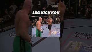 Nasty Leg Kick Knockout mma ufc [upl. by Amadeus834]