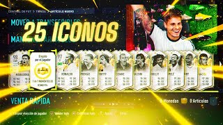 ABRO 25 ICONOS SEGUIDOS EN MI CUENTA Y ME TOCAN BOMBAZOS  FIFA 22 [upl. by Naic154]