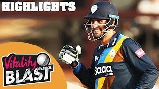 Scotland Hero MacLeod Hits Blistering Ton  Northants v Derbs  Vitality Blast 2018  Highlights [upl. by Llevrac]