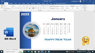 How To Make Calendar In MS Word  How To Make 2025 Calendar In MS Word  Calendar Design In MS Word [upl. by Eednil]