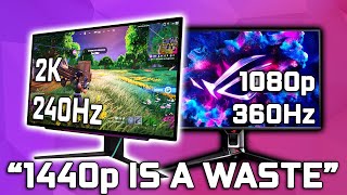 Is 1440p A Waste  1080p vs 1440p Monitors [upl. by Saideman568]