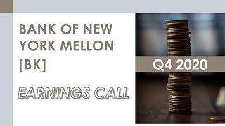 BK stock Bank of New York Mellon Q4 2020 Earnings Call 12021 [upl. by Firehs]