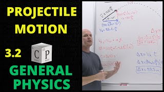 32 Projectile Motion  Kinematics Motion in Two Dimensions  General Physics [upl. by Eivets]